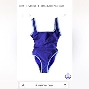 NWT Lainsnow women’s swimsuit. Size XL. Plum.